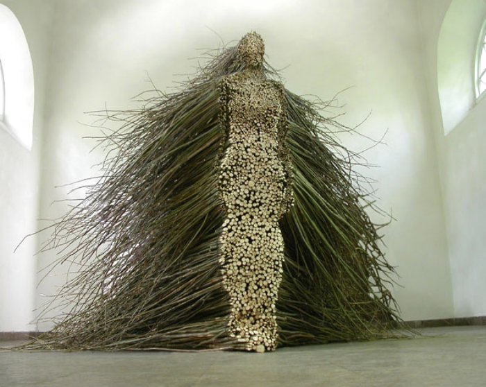 stick figure sculpture